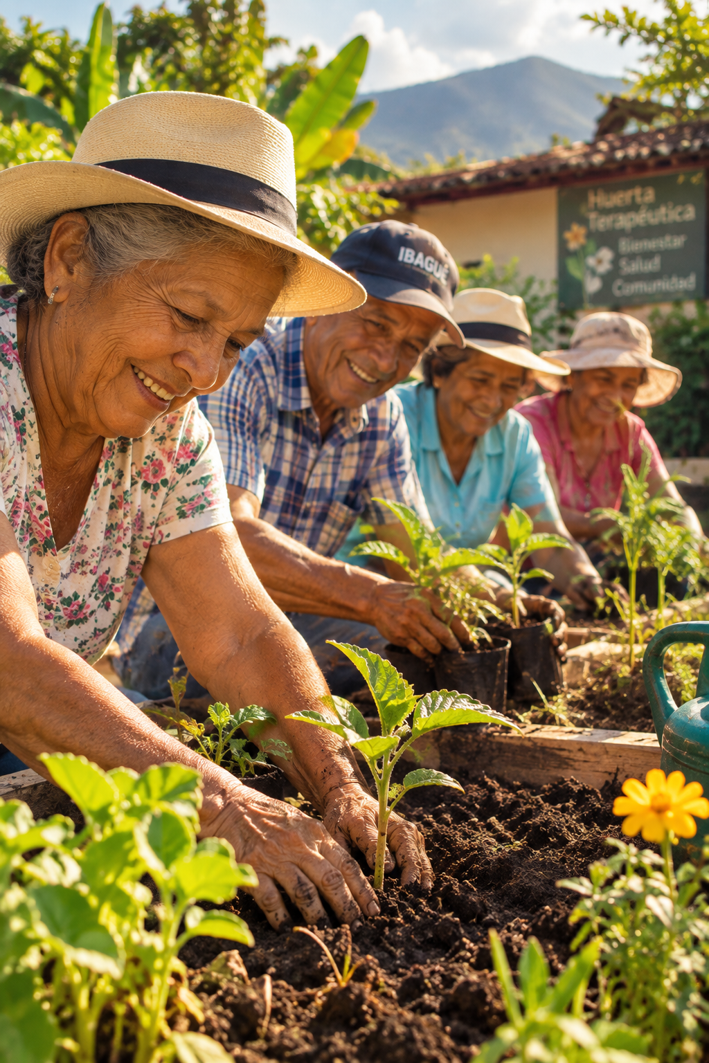 Actividad de siembra terapéutica — Programa de huertos FEPRIM